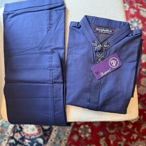 Pakistani Indian Bollywood Men's Blue Kurta with matching trousers